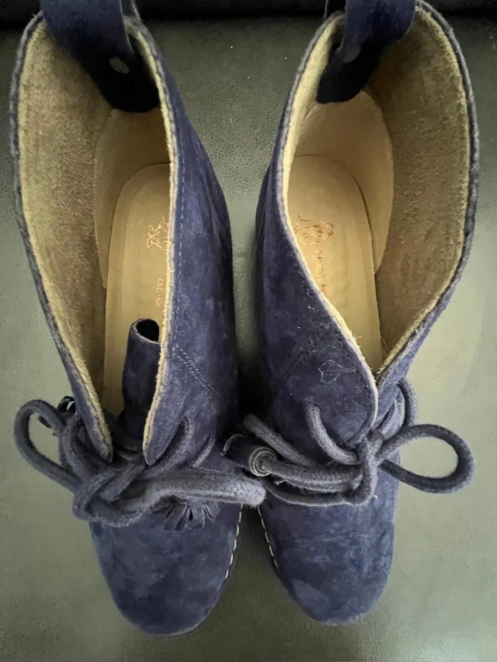 Hush puppies Navy and Brown Casual Slip-On Loafers